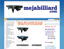 Tablet Screenshot of mejabilliard.com